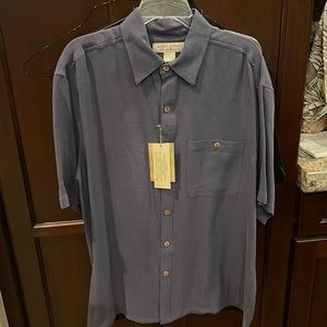 NWT Island Republic blue silk shirt. NEW. Open to offers
